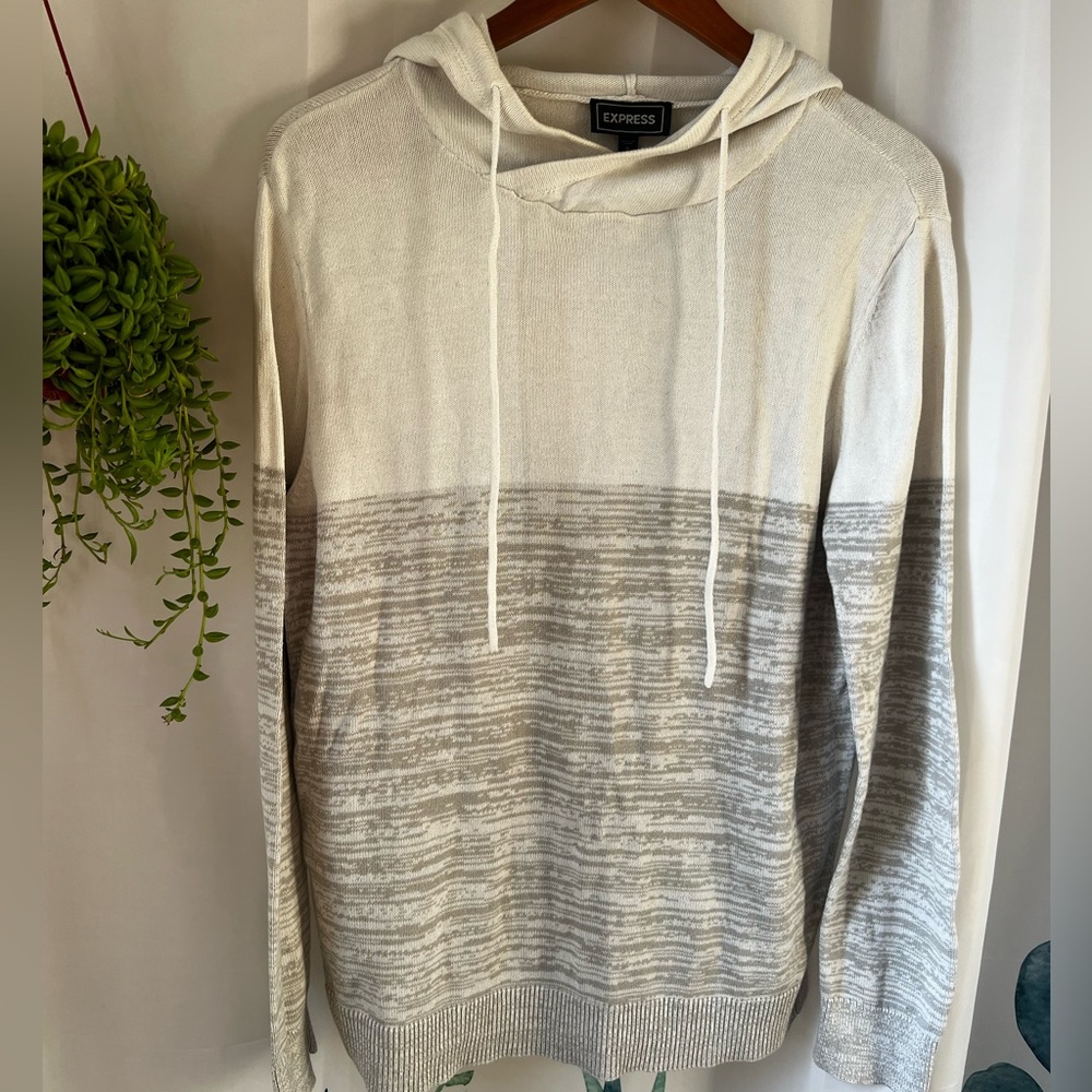 Mens Express Hoodie Sweatshirt Size Med.